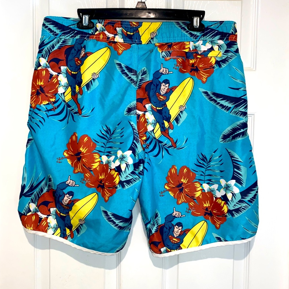 Vintage Superman Swim Trunks. Size L - Picture 2 of 3